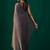 Striped Beads and Stones Organza Saree