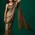 Striped Beads and Stones Organza Saree