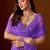 Leheriya Beads and Stones Chiffon Saree