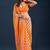 Multicolor Leheriya Printed Chiffon Saree with blouse 
