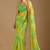 Multicolor Leheriya Beads and Stones work Chiffon Saree with blouse