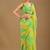 Multicolor Leheriya Beads and Stones work Chiffon Saree with blouse