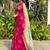 Multicoloured Bandhani print saree with blouse