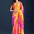 Multicolor Leheriya Zari Chiffon Saree with blouse