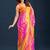Multicolor Leheriya Zari Chiffon Saree with blouse