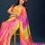 Multicolor Leheriya Zari Chiffon Saree with blouse