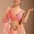 multicolour Leheriya Beads and Stones work Chiffon Saree with blouse