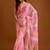 multicolor Leheriya Beads and Stones work Chiffon Saree with blouse