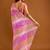 multicolor Leheriya Beads and Stones work Chiffon Saree with blouse