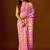 multicolor leheriya print Beads and Stones work Chiffon Saree with blouse 