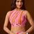 multicolor leheriya print Beads and Stones work Chiffon Saree with blouse 