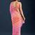 multicolor leheriya Striped Beads and Stones Pure Chiffon Saree