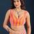 multicolor Leheriya Beads and Stones work Chiffon Saree with blouse 