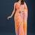 multicolor Leheriya Beads and Stones work Chiffon Saree with blouse 