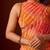 multicolor Leheriya Beads and Stones work Chiffon Saree with blouse