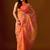 multicolor Leheriya Beads and Stones work Chiffon Saree with blouse