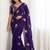 Floral Embroidered Satin Designer Baluchari Saree