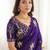 Floral Embroidered Satin Designer Baluchari Saree