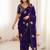 Floral Embroidered Satin Designer Baluchari Saree