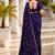 Bandhani Embroidered Satin Saree with blouse