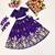 Violet embroidered thread work ready to wear lehenega choli for girls
