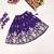 Violet embroidered thread work ready to wear lehenega choli for girls
