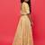 Mustard printed ready to wear lehenega choli for girls