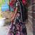 Black silk blend ready to wear lehenega choli with dupatta for girls