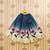 Teal printed ready to wear lehenega choli with dupatta for girls