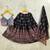 Yellow printed ready to wear lehenega choli with dupatta for girls