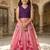 Rose embellished ready to wear lehenega choli with dupatta for girls