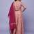Mauve printed foil print ready to wear lehenega choli with dupatta for girls