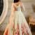 Off white georgette ready to wear lehenega choli with dupatta for girls