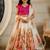Cream georgette ready to wear lehenega choli with dupatta for girls