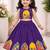 Violet printed ready to wear lehenega choli for girls