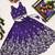 Violet embroidered thread work ready to wear lehenega choli for girls
