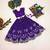 Violet embroidered thread work ready to wear lehenega choli for girls