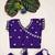 Violet embroidered thread work ready to wear lehenega choli for girls