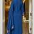 Women's Beautiful Thread Work Roman Silk Fabric Straight Kurta Pant and Dupatta Set