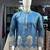 Blue simmer embroidered straight kurta