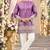 Lavender simmer embroidered straight kurta