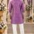 Lavender simmer embroidered straight kurta