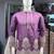 Lavender simmer embroidered straight kurta