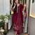 Women's Gorgeous Embroidery Work Roman Silk Fabric A-line Straight Kurta Pant and Dupatta Set