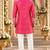Pink simmer embroidered straight kurta