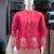Pink simmer embroidered straight kurta
