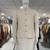 Cream silk blend straight kurta
