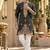 Black simmer embroidered straight kurta