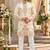 Cream simmer embroidered straight kurta