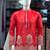 Red simmer embroidered straight kurta